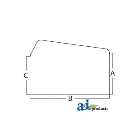 A & I Products Glass, Rear, Upper - Sliding 37.5" x23.25" x2.25" A-D6NN9442006F